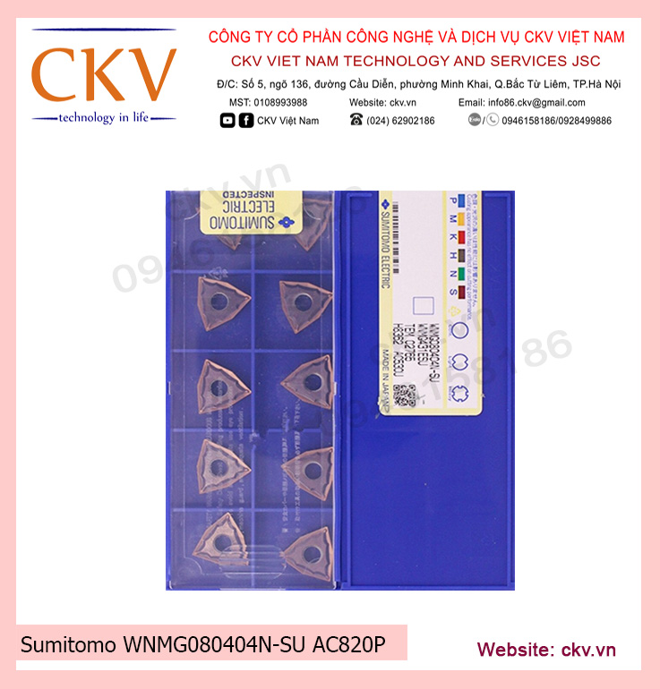 Sumitomo WNMG080404N-SU AC820P